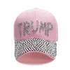 Шляпа президент США президент для Дональда Трамп Байден Хранить Америку Великолепная бейсбольная кепка горный хрусталь Snapback Hats Мужчины женщины