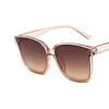 Sunglasses 2021 Trendy Large Square Clear Lens Shape For Women Retro Brand Designer Fashion Gothic Sun Glasses G1751 267Y