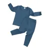 Ubrania dla niemowląt dla chłopców Ubrania Set Spring Baby Boys Ubrania Tshirt Pants 2PCS Kostium strój garnitur Noworodek 201127347874784