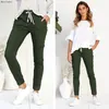 Jeans pour femme BorntoGirl Femmes taille haute maigre 2022 Spring Summer Woman Streetwear Section Mince-Section Noir Gris Vert Red Denim Pantalon