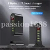 Chargeur USB avec 5 ports pour la station de charge Xiaomi avec affichage LED Téléphone universel US et British Plug DHL1943222