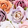 7 cm künstliche wilde Rose aus Seidenblütenköpfen für Hochzeitsdekoration DIY Kranz Geschenkbox Scrapbooking Handwerk Fake JllRHK
