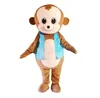 2021 Hoge kwaliteit Hot Lovely Monkey Mascotte Kostuums Fancy Dress Echte foto Gratis verzending