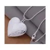 24 pezzi Mix 12 Styles 925 Silver Placed Heart and Ciplant Collana Gioielli Fashion Valentino Foto regalo Locket NE51 VSYXB5639607