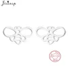 Real 925 Sterling Silver Cute Honey Bee Earrings for Girls Kids Unique Tiny Honeybee Animal Earing Stud Insect Jewelry Pendiente