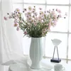 18 Tête Simulation Fleurs décoratives Lilas Daisy Petit Chrysanthemum Soie de haute qualité Fleur sèche artificielle