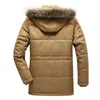 Chaqueta de invierno para hombre de talla grande 5XL 6XL abrigo Parka grueso y cálido Casual de piel sintética con capucha de lana chaqueta larga para hombre rompevientos para hombre 201128