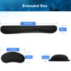 Keyboard Wrist Rest Pad Wrist Rest Mouse Pad Memory Foam Superfine Fibre Durable Comfortable Mousepad for Office Gaming