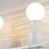 현대 만화 인형 벽 램프 LED 크리에이티브 장착 철 스콘 거실 어린이 흰 벽 램프
