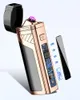 Cool Windproof Colorful USB Cyclic Charging ARC Lighter Portable Innovative Design Knife For Herb Cigarette Tobacco Cigar Smoking DHL Free