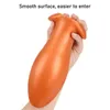 NXY Anal Toys Vloeibare Silicone Oversize Ei Vorm Plug Anal Gode Pour Hommes Et Femmes Zachte Grote Anal Dilatator Massage Stimuleren Anus Volwassen 1206