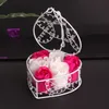 NewValentine Róże Plated Iron Kosz kwiat Sztuczne mydło Rose Wedding Birthday Mothers Day Gift CCD13012