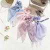 جديد الأزياء الشاش الحلوى لون الشعر scrunchies النساء الشعر التعادل حبل المطاط العصابات ذيل حصان حامل اكسسوارات للشعر