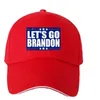 Brandon Red Baseball Cap Dome 인쇄 태양 코튼 모자 2024 대통령 선거 모자 성인 유니버설 ZZB14433