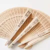 Personalized Sandalwood Folding Hand Fan With Organza Bag Wedding Favors Fan Party Giveaway