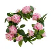 1 sztuk dekoracji ślubnej sztuczny jedwab róży kwiat winorośli wiszące girlanda wystrój domu kwiaty wienieci jedwabiu piwonia winorośli dekoracje