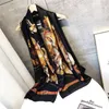 Square Tree Floral Print szalik kobiet szale faulard femme niebieskie duże jedwabne szaliki Twill Scarfs Drop7235955558752