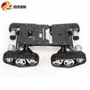 SZDOIT TS400 METAL METAL 4WD Robot Tank Chassis Kit rastreou choque de rastreamento absorvendo educação robótica Pesada DIY para Arduino 27250375