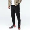 남자 바지 봄 가을 망 캐주얼 스타일 streetwear casua화물 남자 린넨 바지 m-3xl에 대 한 느슨한 공구 빔