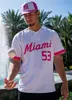 Miami Hurricanes Baseball Jersey 28 Jor dan Lala 16 Ray Gil 51 Tony Jenkins 43 Gabe Rivera 55 Jake Smith 37 Victor Mederos 53 Dubberly 18 Alex McFarlane 21 Andrew Walters