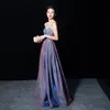 2020 Suosikki Women's Gradient Evening Dresses Sequin V Neck Contrast Color Party Gown formal prom dresses gown LJ201120