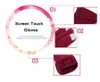 Écran tactile hiver gants chauds Textile à la maison dames doigt complet mode peluche à l'intérieur du poignet mitaines solide gant plus chaud WY8683828178