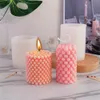 Zanaat Araçları 3D Silikon Mum Kalıp Kabarcık Silindirik DIY Craft Kalıp Formu Mum Yapma Balmumu Sabun Polimer Kil Reçine XBJK2202