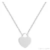 Fashion Stainless Steel Simple Charms Heart Dainty Heart Pendant Necklaces For Women Wedding Jewelry Bridesmaid Gifts