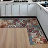 1 peça Cozinha Rug Er Er Anti-Slip Modern Tapetes Sala de estar Varanda Banheiro Impresso Tapete Capacete Corredor Geométrico Mat 220301