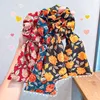 Floral Ribbon Hair Rope Scrunchies For Women large intestine Hair Tie Rubber Band 2020 New Hair Accessories