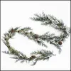 Juldekorationer festliga partiförsörjning hem trädgård dekor rotting blomma träd prydnad utomhus röd kone snöflinga gren naturlig tall