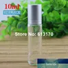 Make-up cosmetische container parfum roller glas 50 stks 10 ml 1 / 3oz parfum helder zilver deksel met tangent lijn rol op fles Darfur