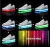 EUR 31- Sneakers luminose Carica USB Led Children Shoes Boy Girl Uomo Donna Glowing Tennis Bambini Light Up 220115