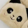 Akcesoria akcesoria Dotykowe Rękawiczki Cashmere Cartoon Panda Połowa Flip Flip Jazda Ciepła Zimna Ochrona1