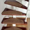 1 pçs Almofadas de escada antiderrapantes Tapetes de escada 3 cores estilo tapetes Degraus Poliéster Viscose Segurança Decoração Pad1294n