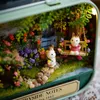 CUTE ROOM Doll House Furnitures Box Theatre DIY Model Miniatures Wooden Dollhouse Toys For children Countryside Notes LJ200909