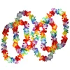 50 x Colliers de fleurs hawaïennes tropicales par - Grands lots de colliers - Costume floral Hawai Accessoires parfaits pour le thème Birthda1