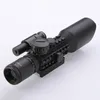 3-10x42eg Jakt Scope Tactical Optics Reflex Sight RiflesCope Picatinny Weaver Mount Red Green Dot med röd laser rifle räckvidd