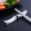 Chiński Chopstick Rest Tradycyjny Nieregularny Square 304 Ze Stali Nierdzewnej Chopsticks Holder Stojak Narzędzia Kuchenne LZ1592