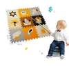 漫画の赤ちゃんのおもちゃ遊ぶマットのマットのカーペットの子供の開発されたクロールの敷物の赤ちゃんパズル4スタイル子供ギフトLJ200911