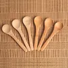 Wooden Jam Spoon Baby Honey Spoon Coffee Spoon New Delicate Kitchen Using Condiment Small 12.8*3cm LX3546