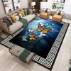 Cartoon Feather 3D Printing Carpets for Living room Bedroom Large Area Rugs Anti-Slip Bedside Floor Mats Nordic Home Big Carpet 201212