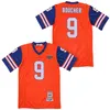 Film The Waterboy Adam Sandler Futbol 9 Bobby Boucher Jersey Çamur Köpek Bourbon Kase Erkekler Tüm Ed Blue White Turuncu Renk En Kalite