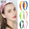 20st multicolor diy satin headbands kvinnor flickor vanliga hantverk band täckt plast hårband tillbehör boho headwear lj200903