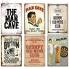 Funny Man Cave Poster Targa in metallo vintage Pittura Avvertimento Attenzione alle lettere di avviso Targa in metallo retrò Decorazione da parete per Man Cave Birra Bar Pub Garage Piastra decorativa