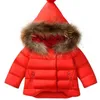 Girls' Plush jacket cotton hood coat autumn and winter baby long sleeve thickened Hooded Coat 211222