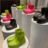 2022 Kadınlar İçin Kauçuk Botlar Su Geçirmez Yağmur Düşük Topuk Kısa Ayak Bileği PVC Moda Kızlar Lady Rain Shoes9900963