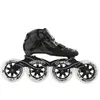 Professionella rullskridskor kolfiberskal Skatingskor Sliding Inline Sneakers 4 Wheels 1 Row Line For Adult Women Men1