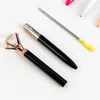 38 لون حبر جاف قلم كبير تصميم الماس الأقلام بالجملة الأزياء المعادن بالبن القلم الملء الأسود أزياء مدرسة اللوازم المكتبية