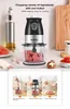 FreeShipping BPA LIVRE 500W portátil Processor Blender pessoais Mixer Food Com Chopper bacia 600ml Juicer Garrafa Meat Grinder Baby Food Criador